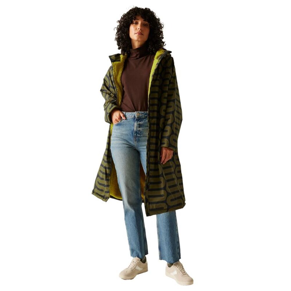 Regatta Womens/Ladies Orla Kiely Abstract Changing Robe / Olive - Picture 5 of 6